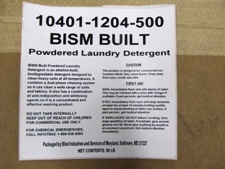 white label on case - BISM Built Detergent